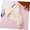 Didiseaon 2pcs Coral Fleece Hair Drying Turbans Super Absorbent Quick Dry Hair Towel Wraps Lightweight Shower Caps Button Design view 4