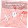 Didiseaon 2pcs Microfiber Hair Towel Cap Fast Drying Cap Super Absorbent Hair Drying Wrap Hat for Types view 2