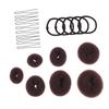 Didiseaon Self-created Hair Bun Set 7 Donut Hair Buns 10 U-shaped Hairpins Ideal for Wedding Party Dance view 1