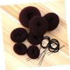 Didiseaon Self-created Hair Bun Set 7 Donut Hair Buns 10 U-shaped Hairpins Ideal for Wedding Party Dance view 2