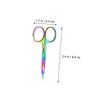 Didiseaon 3pcs Stainless Steel Eyebrow Scissors Durable Eyebrow Trimming Tool with Comfortable Grip for Precise Shaping and Grooming for Home Professional Use view 2