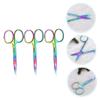 Didiseaon 3pcs Stainless Steel Eyebrow Scissors Durable Eyebrow Trimming Tool with Comfortable Grip for Precise Shaping and Grooming for Home Professional Use view 4