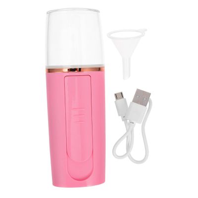 Didiseaon 1pc USB Rechargeable Cold Spray Facial Steamer Face Mist Machine Humidifier for Face Pore Cleaner Skin Care Spa Steamer Silent Steam