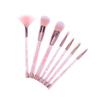 SKISUNO 7pcs Quicksand Handle Makeup Brush Sequins Soft Fiber Cosmetics Brushes for Daily and Includes Bag for Easy Storage view 1