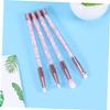 SKISUNO 7pcs Quicksand Handle Makeup Brush Sequins Soft Fiber Cosmetics Brushes for Daily and Includes Bag for Easy Storage view 3