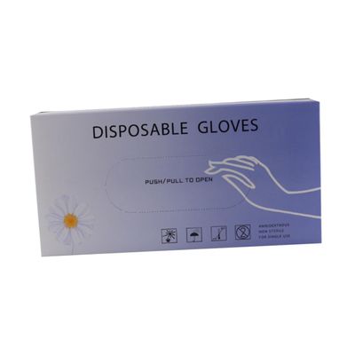 Gadpiparty 50pcs Pvc Gloves Disposable Vinyl Gloves Protective Lip Eyebrow Embroidered