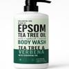 Wellbeing Spa, Epsom Tea Tree Oil Body Wash, Tea Tree & Verbena with Essential Oil, 32 fl oz (946ml) Gluten Free, Paraben Free & Mineral Oil Free (Pack of One) view 1