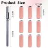 100 Pcs (240 Grit Pink) Mini Sanding Bands for Nail with 3.1MM Mandrel Nail Drill Bits,Small Sanding Band Nail Extreme Fine Grit Sanding Band,Applicable to Acrylic Nails Gel Manicure view 3
