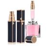 Coxotom Refillable Travel Perfume Bottle Fine Mist Atomizer, Bottom Fill, Genuine Leather Shell, TSA Approved, For Daily Refresh & Travel (Dark Blue, 10ml) view 1