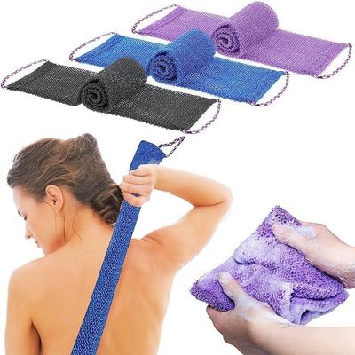 3-Pack Authentic African Net Sponge  Exfoliating Sapo Bath Body Scrubber from Ghana Tradition Random Colors
