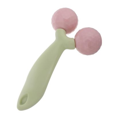 FRCOLOR Shaped Manual Facial Roller for Neck and Face Relaxation Portable Skin Care Tool to Alleviate Fatigue Gentle for Skin Types Design