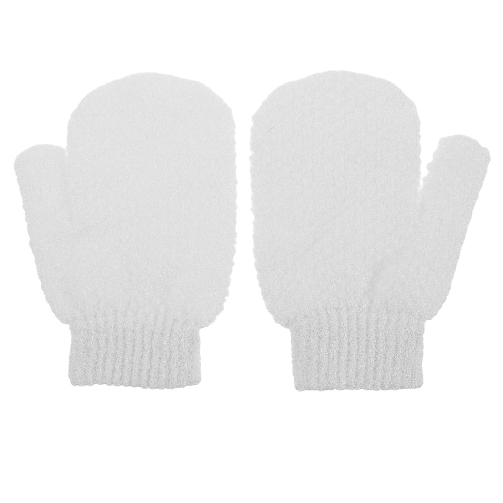 NOLITOY Shower Glove Set 2 Pack Exfoliating Washcloth Mitts Hand Exfoliating Scrub Bath Gloves for Body Cleaning