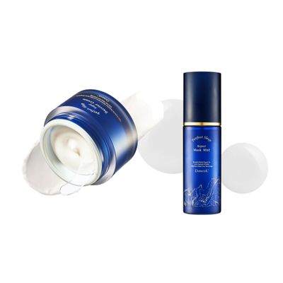 DaseuL Perfect Sleep Super Barrier Cream 1.69fl.oz/50ml & Perfect Sleep Repair Mask Mist 2.70fl.oz/80ml, Sleep-Beauty, Korean Overnight Skin Care
