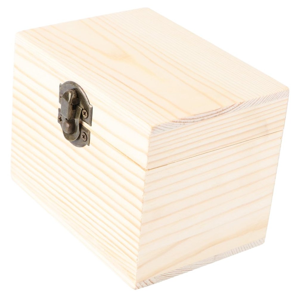 AUTSUPPL 6-Slot Wooden Essential Oil Storage Box Aromatherapy Bottle Case for Home Travel Sturdy Design Lid for Organizing Essential Oils
