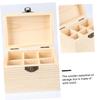 AUTSUPPL 6-Slot Wooden Essential Oil Storage Box Aromatherapy Bottle Case for Home Travel Sturdy Design Lid for Organizing Essential Oils view 4