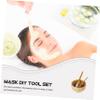 BATHVEVE 1set Diy Face Mask Bowl Set Bamboo Mixing Tools for Facial Treatments Safe Odorless Spatula and Brush Skincare Enthusiasts view 3