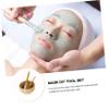 BATHVEVE 1set Diy Face Mask Bowl Set Bamboo Mixing Tools for Facial Treatments Safe Odorless Spatula and Brush Skincare Enthusiasts view 4