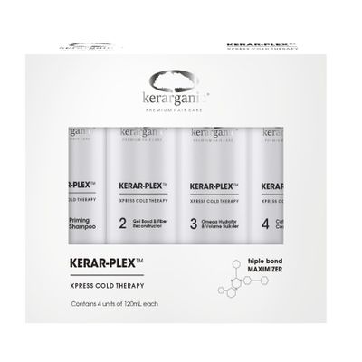 KERARGANIC KERAR-PLEX TRIPLE BOND MAXIMIZER XPRESS COLD THERAPY - HAIR CARE SET - POST-DYE TREATMENT