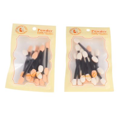 TOGEVAL 24pcs Makeup Sponge Sticks Dual Sided Eye Shadow Brush Makeup Artists Eyeshadow Applicators Easy to Use