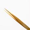 CHAZON TWEEZERS GOLD- Titanium Precision Point Tweezers for Eyebrows, Facial Hair and Ingrown Hair, Viral Tweezers view 1