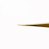 CHAZON TWEEZERS GOLD- Titanium Precision Point Tweezers for Eyebrows, Facial Hair and Ingrown Hair, Viral Tweezers view 3