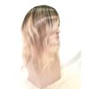 12inch Long Full PU Base Human Hair Toupee for Men 10x8inch Thin Skin Men's Hairpiece Replacement System for Men (#1bTgrey color,100% human hair) view 3