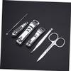 HONMEET 12pcs Manicure Kit Bulk Nail Scissors Set Grooming Tool Kit Case for Home Travel Pedicure view 4