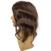 Teraman 12inch Long Full PU Base Human Hair Toupee for Men 10x8inch Thin Skin Men's Hairpiece Replacement System for Men (#3 color,100% human hair) view 4