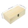 Beatifufu 32holes Portable Wooden Storage Case Compartment Organizer for Travel Handmade for Bottles Lightweight and Sturdy Design for Displays view 2