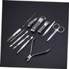 ADOCARN 12pcs Nail Care Set with Pattern Case Professional Manicure and Pedicure Tools for Grooming Travel-friendly Includes Cuticle Clippers Nail Files and Tweezers view 4
