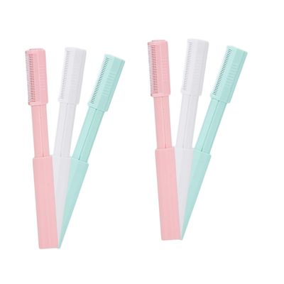 Ipetboom 6pcs Facial Hair Removal Razor Eyebrow Kit Shaper Trimmer for Women Makeup