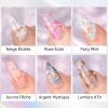 Makartt Nail Art Kit - No Wipe 3D UV Gel, Cuticle Remover & Tools, 6 Color Fairy Aurora Powder Gel Set view 2