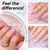 Makartt Nail Art Kit - No Wipe 3D UV Gel, Cuticle Remover & Tools, 6 Color Fairy Aurora Powder Gel Set view 3