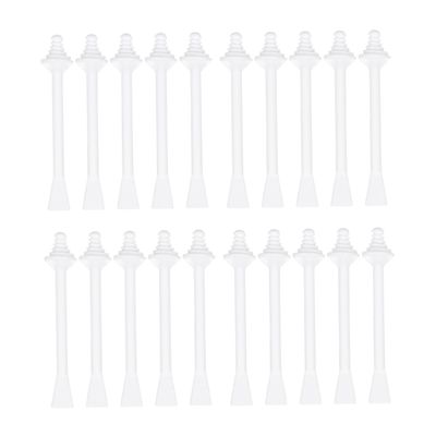 Healeved Ergonomic Plastic Nose Wax Stick 20pcs Set Smear Wax for Nose Facial Hair Removal Disposable