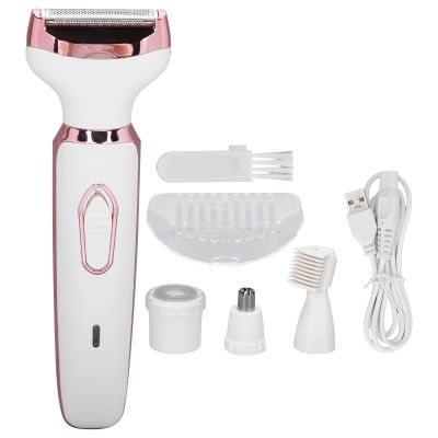 4 in 1 Electric Eyebrow Trimmer for Women, Wet Dry Facial Hair Remover Shaver