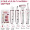 4 in 1 Electric Eyebrow Trimmer for Women, Wet Dry Facial Hair Remover Shaver view 2