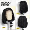 WIGER Short Braided Wigs For Black Women Double Full Lace Square Knotless Box Braid Wig With Baby Hair Premium Synthetic Lace Front Bob Braided Wigs view 4