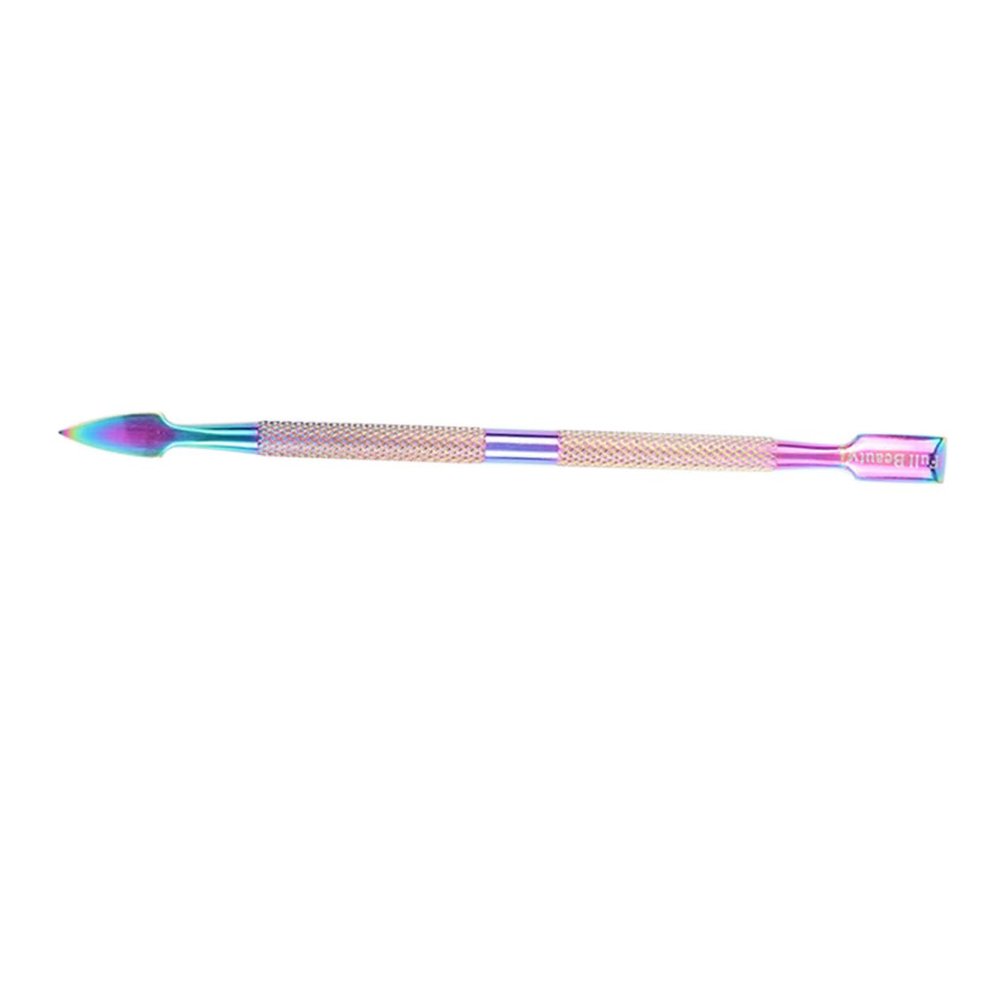 Mikinona Nail Cuticle Cleaner Pusher Stainless Steel Nail Tool Comfortable Removal Portable Size Ideal for Home Salon