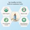 USDA Organic Hair Oil for Frizzy Hair with Argan Jojoba & Castor | Frizz Control Hair Treatment for Curly Hair | Hair Serum & Moisturizer for Dry, Damaged Hair | Cold Pressed Hair Products for Women view 2