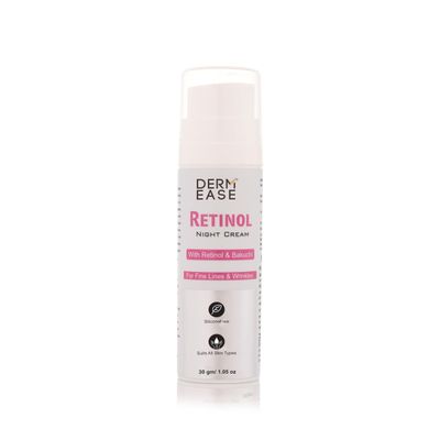 Retinol Night Cream WIth Retinol & Bakuchi | Anti-Ageing for Wrinkles & Fine Lines | Hydrating & Firming for Youthful Skin | (1.05 Oz)