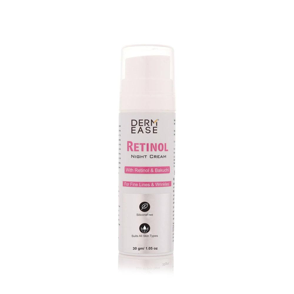 Retinol Night Cream WIth Retinol & Bakuchi | Anti-Ageing for Wrinkles & Fine Lines | Hydrating & Firming for Youthful Skin | (1.05 Oz)