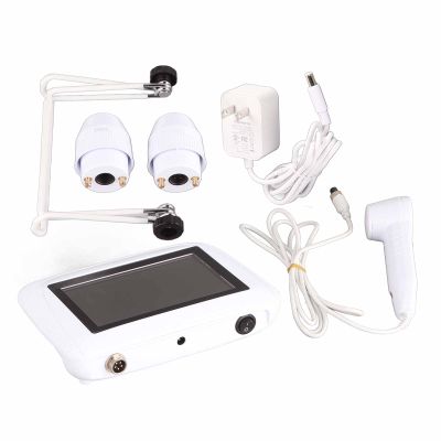 5 Inch Rechargeable Scalp Hair Follicle Oil Moisture Magnifying Detector Analyzer Skin Pigment Tester