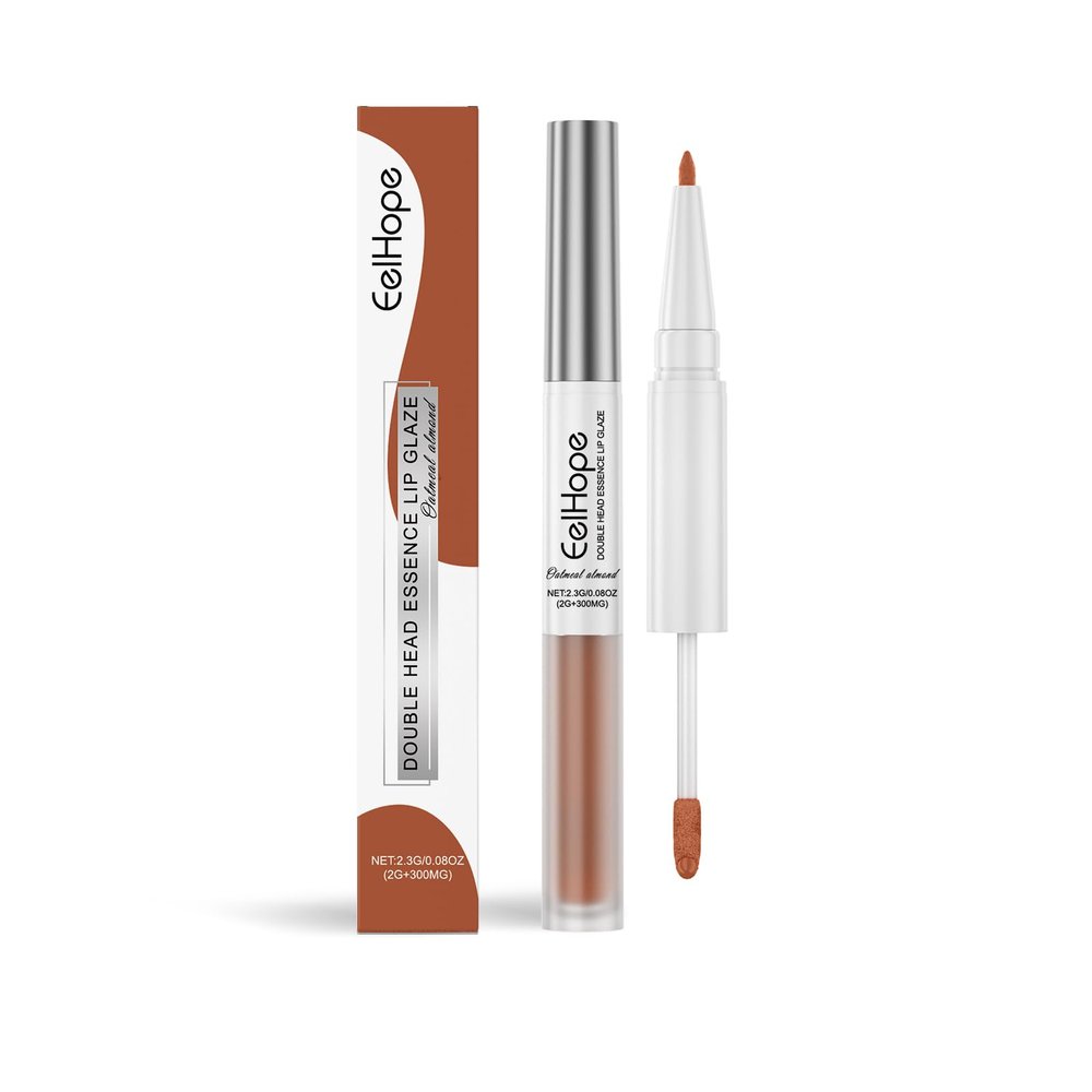 EELHOPE Double Head Essence Lip Glaze (almond, Same size)