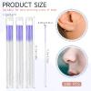 Molain 180 Pcs Earrings Hole Cleaner, Piercing Cleaner Floss Disposable Earring Hole Cleaner Floss Ear Piercing Care Cleaning Tool for Women Men(Purple) view 2