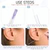 Molain 180 Pcs Earrings Hole Cleaner, Piercing Cleaner Floss Disposable Earring Hole Cleaner Floss Ear Piercing Care Cleaning Tool for Women Men(Purple) view 3