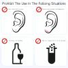 Molain 180 Pcs Earrings Hole Cleaner, Piercing Cleaner Floss Disposable Earring Hole Cleaner Floss Ear Piercing Care Cleaning Tool for Women Men(Purple) view 4
