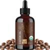 Organic Castor Oil Glass Bottle - 100% Pure Castor Oil Organic Cold Pressed Unrefined Glass Bottle - Extra Virgin Non GMO Hexane Free Cruelty Free Dermatologist Tested and USDA Certified (4 Fl Oz) view 1