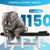31.5 Wide 75'' Long Professional Stationary Massage Table, Physical Therapy Table Spa Facial Bed with Backrest, Heavy Duty Professional Stationary Massage Bed, PU Leather, with Storage Drawers view 2