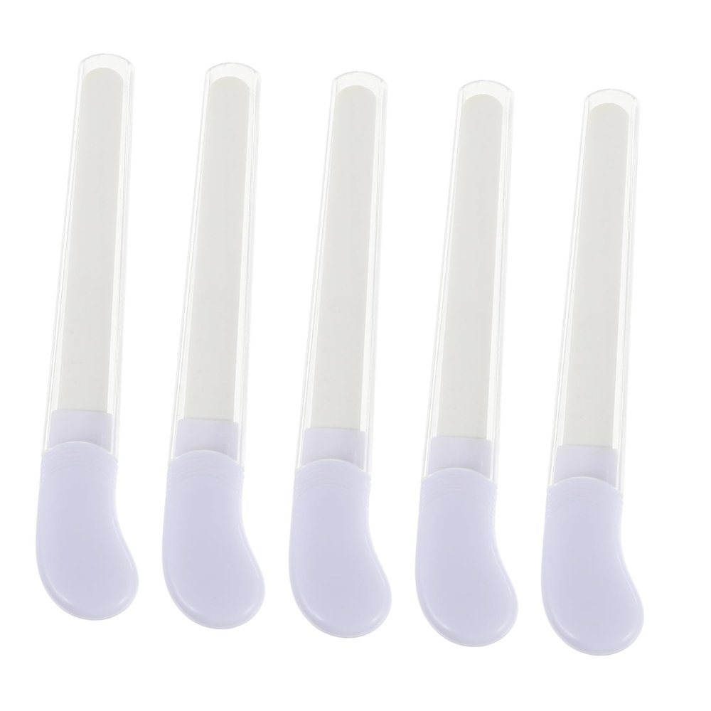 Beatifufu 5pcs Nail Shine Buffer Blocks Files Set Manicure Kit Ceramic Nail Files for Home Salon Use Grinder Manicure Tool Random