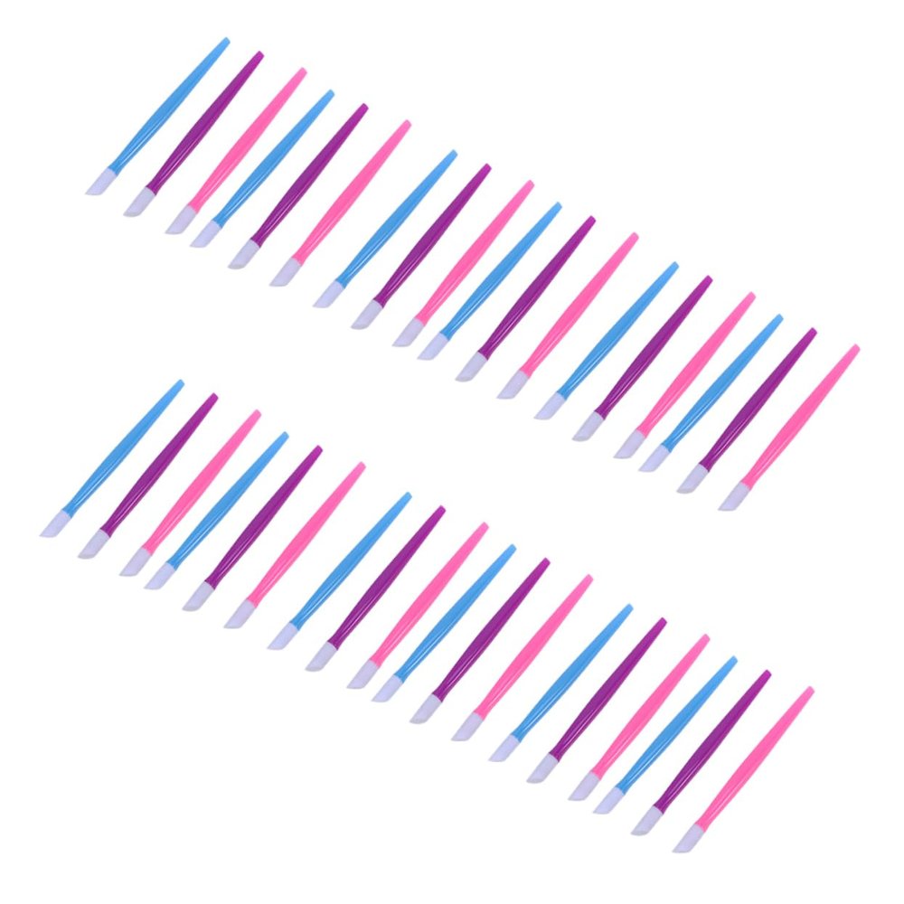 Beatifufu 72pcs Cuticle Nail and Cleaning Sticks Plastic Manicure Tools for Nail Art and Salon Use for Exfoliating and Dead Skin Removal